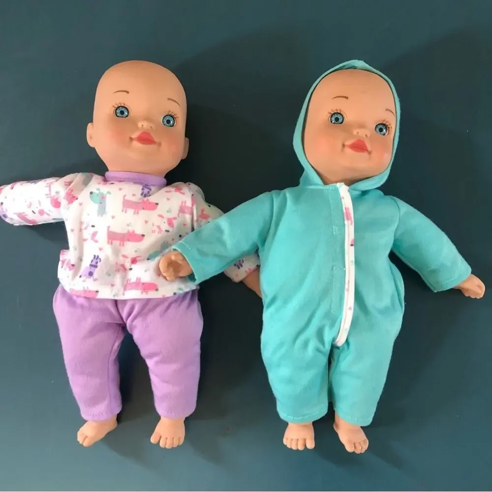 Soft Bodied Dolls (2), Twins Wagon and Friends
